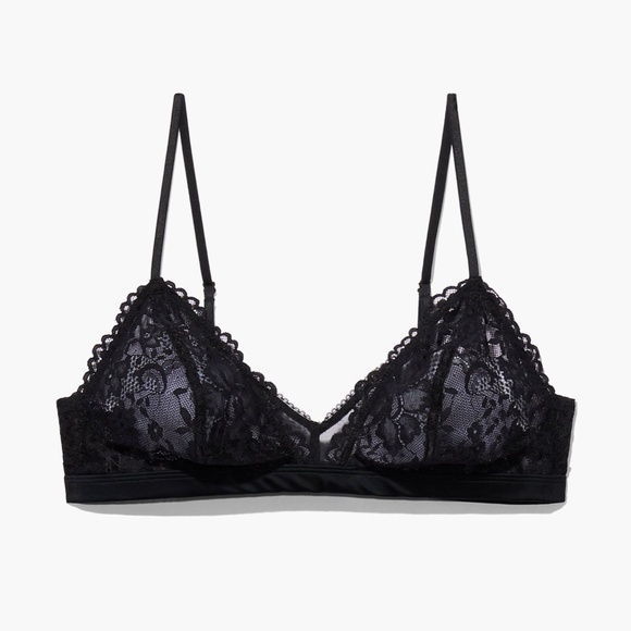 NWT SAVAGE X FENTY FLORAL LACE AND MESH BRALETTE - Picture 1 of 5